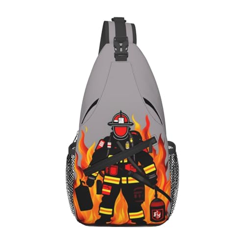 Mochila urbana con diseño de bombero de 16 litros miniatura 1