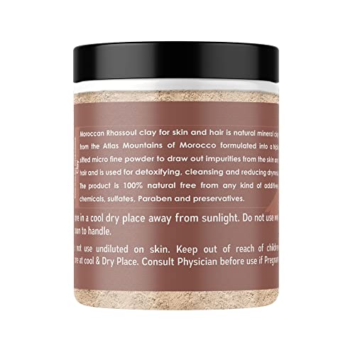 Image of Forest Ocean 100% Pure Calcium Bentonite Clay & Moroccan Rhassoul Clay Powder Combo Pack For Hair Care & Skin care, Unisex - (150g Each Pack Of 2)