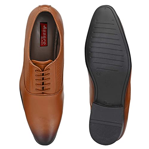 Image of AZZARO BLACK Men's Synthetic Leather Formal Shoes
