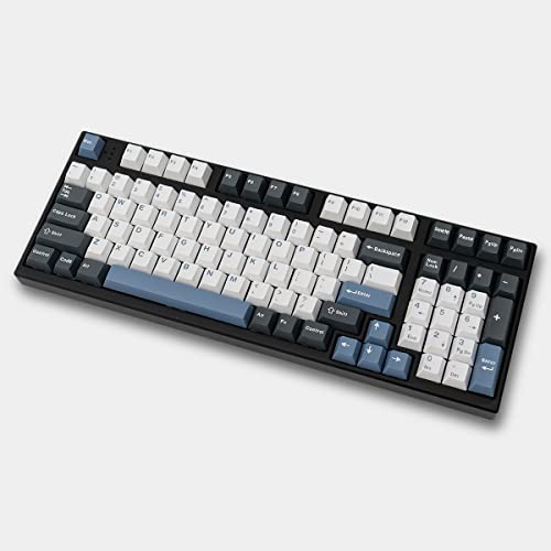 Touches de clavier mécanique mintcaps Arctic Blue White 173 touches Cherry Profile pour switch Gateron