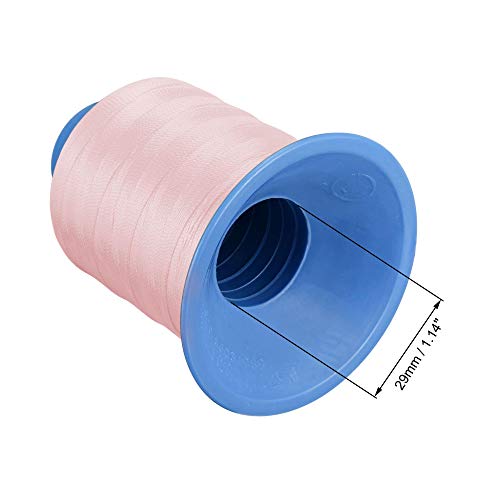 Hilo de coser poliéster 610 yardas 0.45 mm rosa claro miniatura 4
