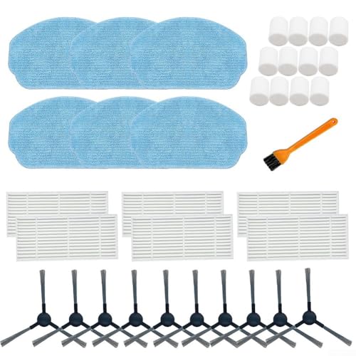 Robot Vacuum Accessory Kit with Side Brushes, Filters, Mop Pads, Water Tank Cotton for MAMNV BR150/BR151, for MANVINS for G20, for ONSON BR150/BR151, for GTTVO BR150/BR151