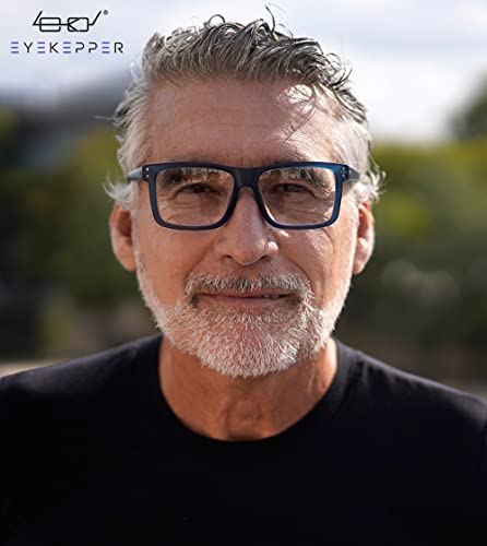 Image of Eyekepper 0.25 Reading Glasses Men, Oversized Readers for Women,5 Pack Blue | Stylish Mens Womens Cheaters,Large Fashion Reader Eyeglasses,All-Day Comfort Spring Hinges,Scratch Resistant for Work /Crafts