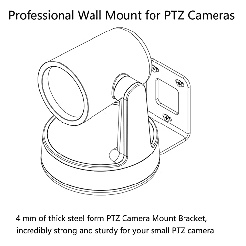 Small Ptz Camera Mount For Aver Cam520, Cam540, For Ptzoptics Pt12X-Usb, Pt12X-Sdi, Pt20X-Sdi, Pt30X-Sdi, For Telycam Tlc-300-Ip-12, Ptz Wall Mounting Bracket For Conferencing Cameras #TOP1