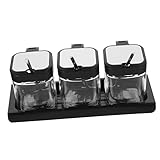 Zerodeko Recipiente De Sal Multifunción Tarros Transparentes Para Condimentos Para Hogar Restaurantes y Camping