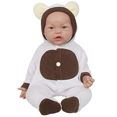 Vollence 43 cm Vollsilikon Baby Dolls, Nicht Vinyl Puppen,Lebensechte Baby Doll, Reborn Baby Doll, Newborn Baby Doll, Realistische Baby Dolls - Mädchen