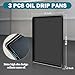 3Pcs 35.4 x 24 x1.5 Inches Extra Large Oil Drip Pan for Under Car Plastic Auto Oil Drip Tray Car Oil Catch Pan Replacement Tray for Garage Floor