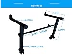 Second Tier Stand for Electronic Piano Keyboard Stand Rack Holder Adiustable Width 15-27inch Music Instrument Accessories | Tool-Free Attachment Rack, Width Adjustable 15-27 inch, Fits Most Round-Tube, Electric Piano Stand,Keyboards Holder