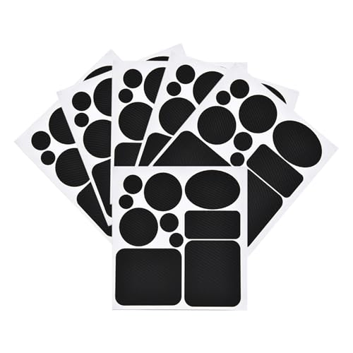 Mimoqk Parche Para Chaqueta De Chaleco | 6 Piezas De Parches De Nylon Autoadhesivos Negro - Cinta De Reparación Abrigo Tienda Al Aire Libre | Para Bolsa De Dormir Tiendas Mochilas Ropa Equipo Nieve