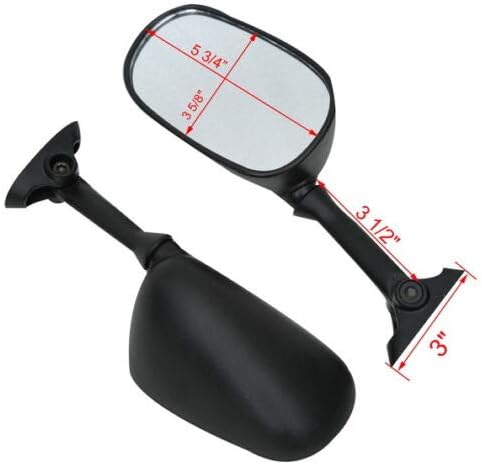 Miniatura 5 de SLMOTO Espejo retrovisor para SUZUKI GSXR1000 2003-2004 GSX-R750 2004-2005 SUZUKI SV1000 SV1000S 2003-2006 SV650 SV650S 2003-2009