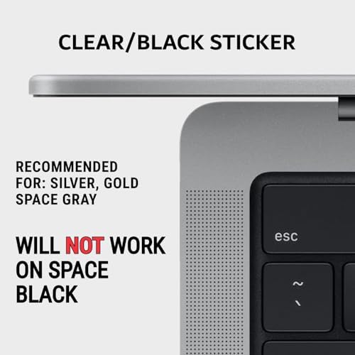 Synerlogic Mac OS Shortcuts Sticker for Air/Pro | Keyboard Stickers for macOS | Laminated Vinyl MacBook Cheatsheet | MacBook Shortcuts 2026 (Clear/Black) - View 4
