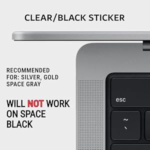 Synerlogic Mac OS Shortcuts Sticker for Air/Pro | Keyboard Stickers for macOS | Laminated Vinyl MacBook Cheatsheet | MacBook Shortcuts 2026 (Clear/Black) — photo 2 of 6