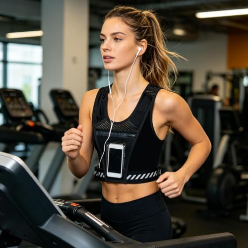 Chaleco de hidratación ajustable para running y trail de nailon transpirable 2