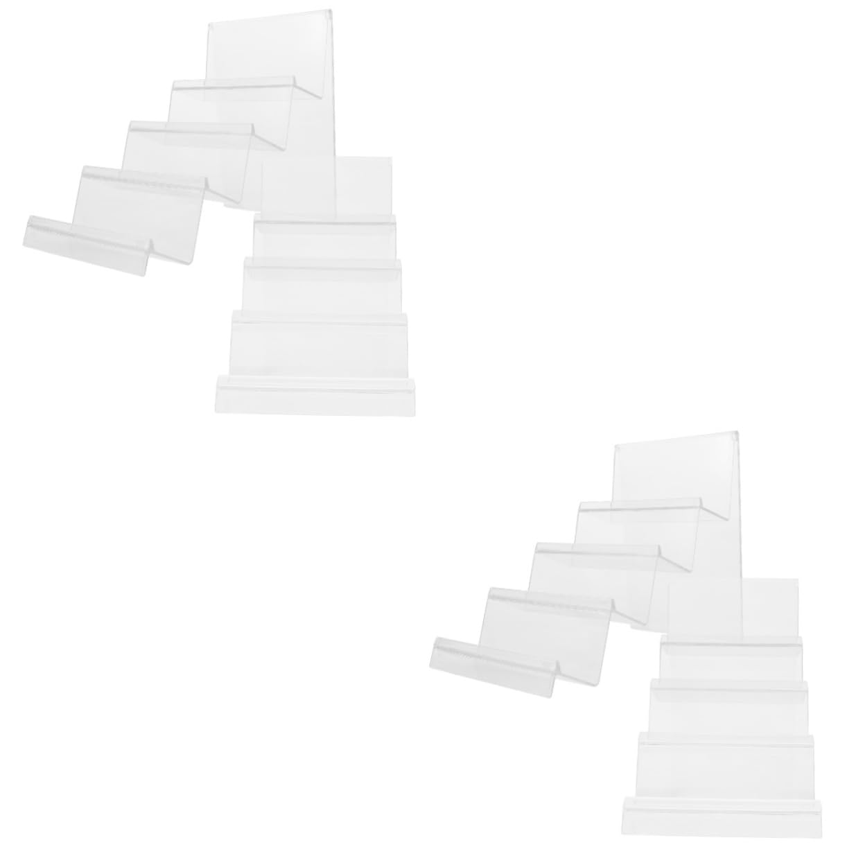 4 pezzi espositore for portafoglio occhiali trasparenti scaffale for negozio al dettaglio portafoglio trasparente borsa for cellulare portamonete portamonete portamonete borsa da donna addensare colle
