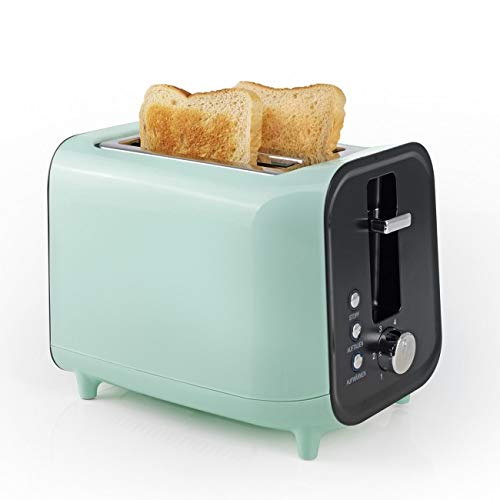 Preisvergleich Produktbild GOURMETmaxx Toaster Retro, Mint / schwarz