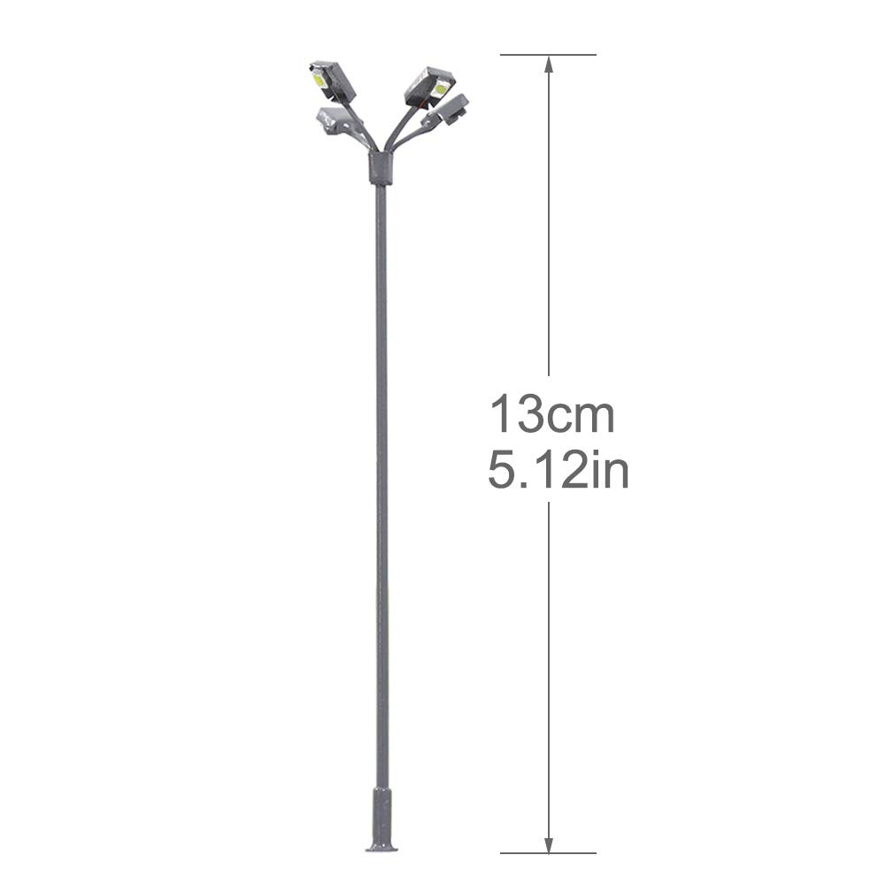 Evemodel 5 PZ. Lampade Stradali da Giardino Lampade 00 / H0 LSL04-5-EU