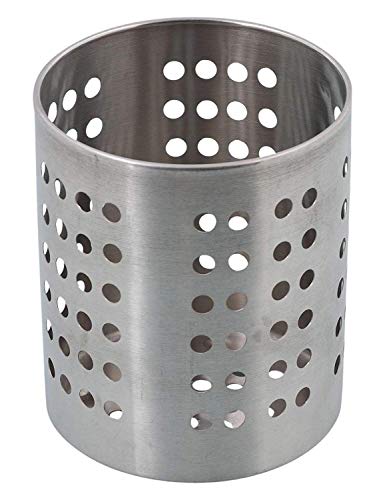DBY Stainless Steel Spoon Holder Utensil & Cutlery Holder for Kitchen Countertop Steel Utensil Organizer for Spoons, Forks, Knives & Tools Rust-Resistant Kitchen Storage Stand