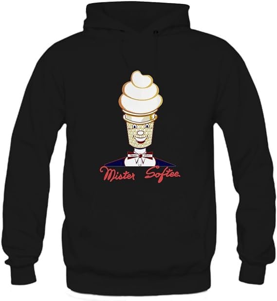 The largest operator of soft ice cream trucks, known for its stability Print on Black Pullover Hoodie