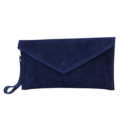 AMBRA Moda - Bolso de hombros de mujeres ( 32 x 2 x 17 cm), azul marino