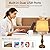 Farmhouse Table Lamp Touch Control 3-Way Dimmable Table Lamp, Modern Nightstand Lamp with 2 USB Port Bedside Desk Lamp with Fabric Shade for Living Room Bedroom Hotel (Pack-01A)