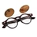 Produktbild Unisex Sonnenbrille , Loveso 2017 Vintage Steampunk Gothic Runde UV400 Brille Retro Sonnenbrille (C)