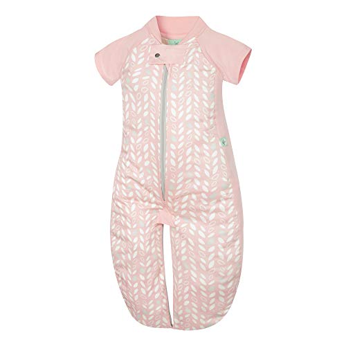 Image of ergoPouch Sleep Suit Bag 1.0 TOG - Baby Sleep Sack & Wearable Blanket, 2-in-1 Convertible Sack to Suit with Legs for Safe Movement, Regulates Temperature Overnight, Unisex (2-12 Months, Spring Leaves)