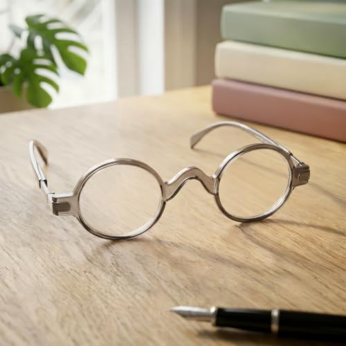 Image of Eyekepper Reading Glasses for Men, Large Round Readers Women Oval | Mens Womens Cheaters, Reader Eyeglasses, All-Day Comfort Spring Hinges, Scratch Resistant for Work /Crafts