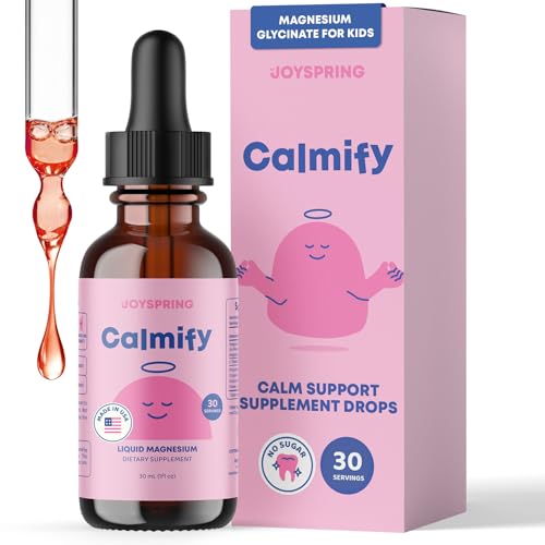 JoySpring Calmify Kids Magnesium Glycinate Drops 30 Servings 3+