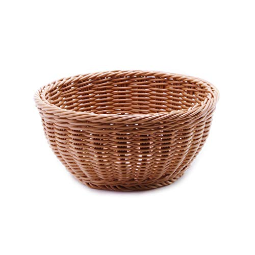 Yosayd Woven Basket Bread Roll Basket Serving Basket for Food Fruit Cosmetic Storage