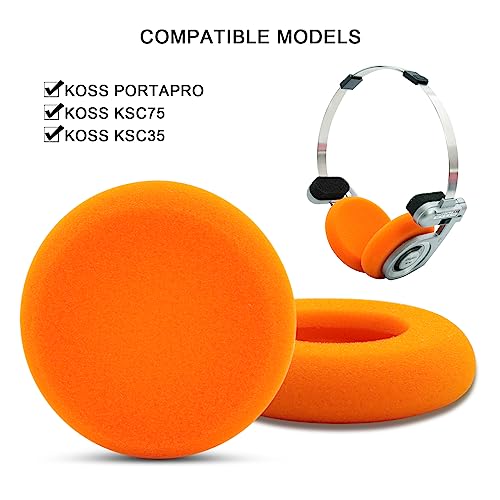 GVOEARS Replacement Cushion Earpads for Koss Portapro Headphones 2 Pairs (Green&Orange) miniatura 2