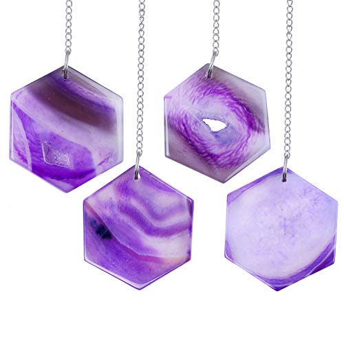Mookaitedecor 1M Agate Crystal Art Healing Crystal Wall Hanging Ornament for Living Room Bedroom, Party - Image 4