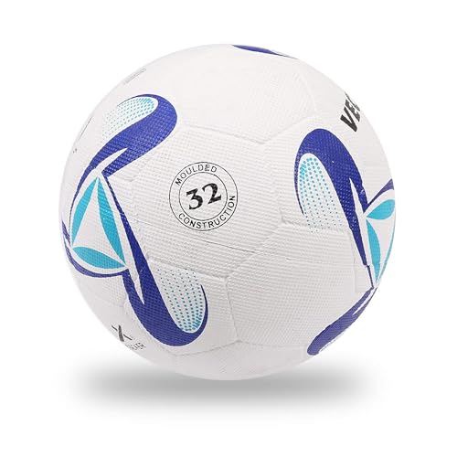 Image of Vector X Synthetic Rubber Moulded Attacker Football with Pump (Size-5)