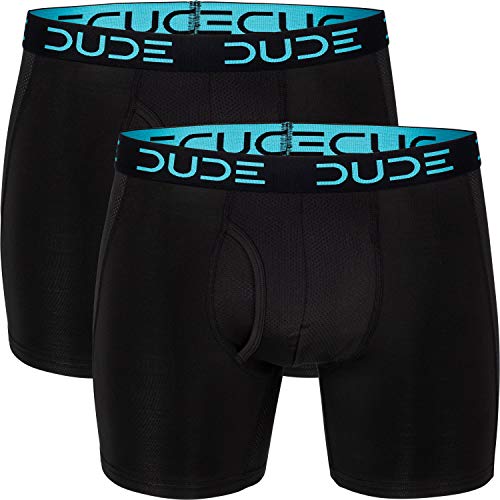 DUDE Men's 6-inch Boxer Briefs 2 Count