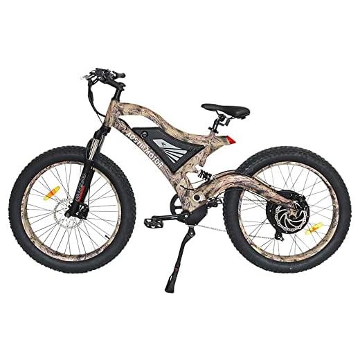 aostirmotor 750W Electric Bike for Adults 26"×4" Fat Tire Electric Bike 48V 15AH Adult Electric Bicycles, Full Suspension 28MPH E Bike for Adults, Shimano 7 Speed Electric Mountain Bike (Gray)