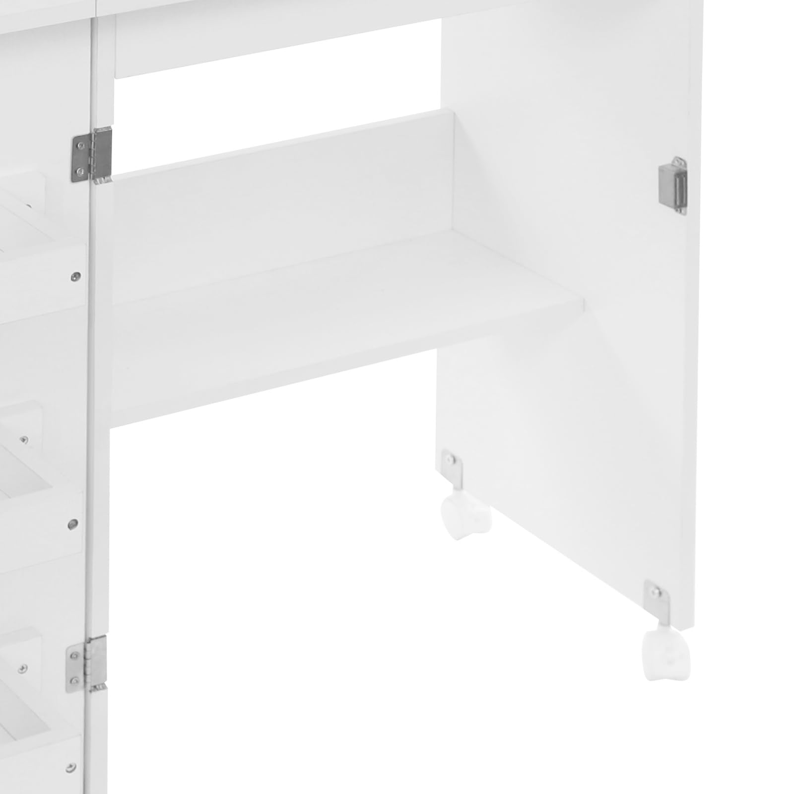 Table De Couture,Meuble Couture Pliante avec Rangement Machine à Coudre