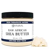 Zatural Raw Naturally Grown Shea Butter-100% Pure, Virgin, Unrefined, Raw Ivory Shea Butter from (16 Ounce)
