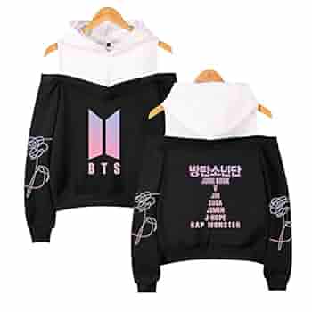 Goodern Kpop BTS Hoodie Love Yourself Off The Shoulder
