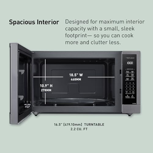 Panasonic NN-SN98JS Microwave Oven Stainless Steel Countertop/Built-In with Inverter Technology and Genius Sensor, 2.2 Cubic Foot, Stainless Steel - Image 6