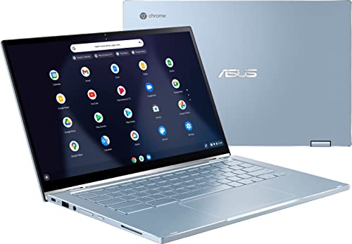 Asus Chromebook 14'' Fhd Touchscreen 2 In 1 Thin, Light Laptop, Intel Core M3-8100Y (Up To 3.4Ghz), 8Gb Ram, 128Gb Storage(64Gb Emmc+64Gb Micro Sd), Wi-Fi 6, Webcam, Zoom Meeting, Chrome Os, Silver #TOP2