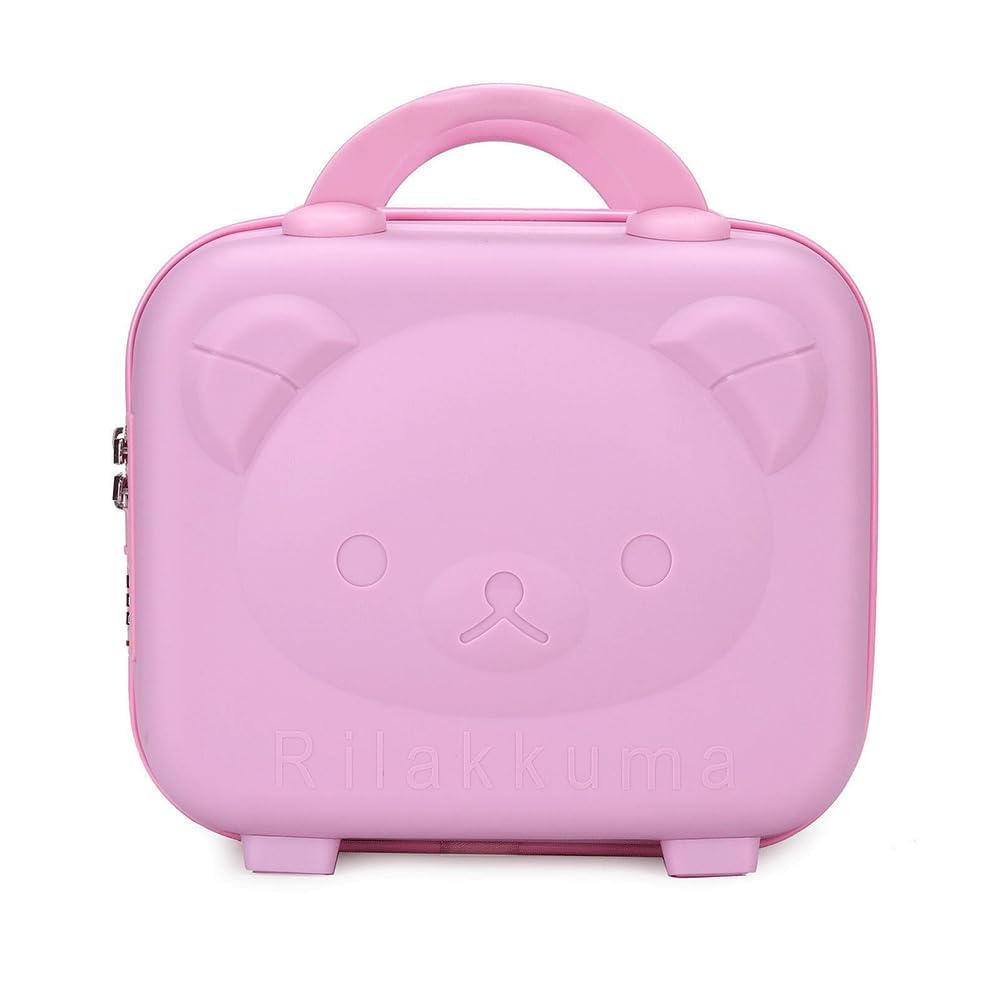 Traveling Hand Bag for Men & Women Luggage, Hard Case Silicon Handle Mini Suitcase Vanity Bag for Women, Girls & Men (Pigg Pink)-picture-16