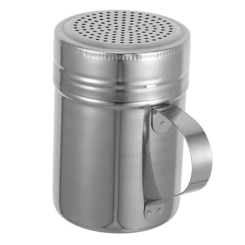 CHICAMPERA Spolveratore in Acciaio Inox Per Zucchero Velo Spolverino Con Manico Per Farina Da Forno Distributore Di Spezie Per Pepe Utensile Da Cucina Pratico