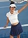 DLOODA Pleated Skirts for Women High Waisted Tennis Skirt Athletic Skorts with Pockets Shorts Workout Golf Skort Navy Blue