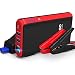 GOOLOO Quick Charge in & Out, 500A Peak SuperSafe Car Jump Starter (Up to 4.5L Gas) Portable Power Pack 12V Auto Battery Booster Phone Charger, Built-in LED Light, Black/Red