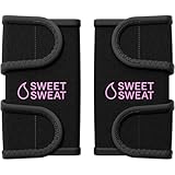 Sports Research Sweet Sweat Arm Trimmers for Men & Women | Increases Heat & Sweat Production to The Bicep Area | Includes Bonus Mesh Carrying Bag