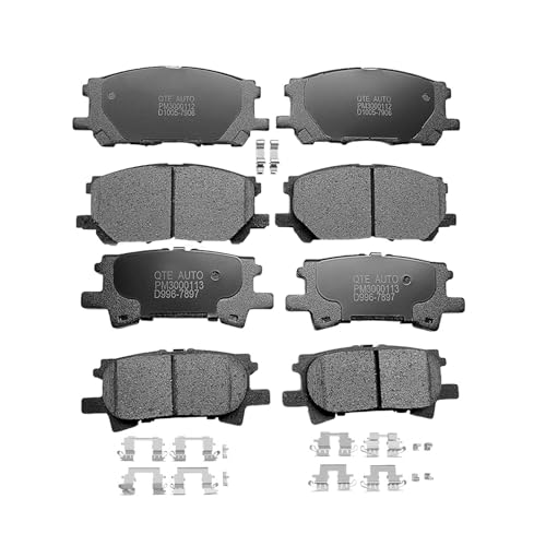 Image of PM Auto Front Rear Brake Pads Replacement For 2007-2009 Lexus RX350 Base, Set of 8 Ceramic Brakes Pads
