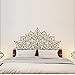 NUOVA camera da letto testiera adesivo da parete arredamento camera da letto testiera regina completa king doppia dimensione mezza mandala parete in vinile rimovibile  A 95X42CM
