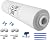 Lemoy Reverse Osmosis Flow Restrictor with Quick Connect Fitting, 50 GPD Flow Restrictor 1/4 inch Quick Connect(1 ball valve+2 Tee union+2 L connect+tube)