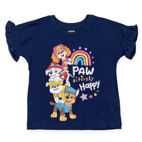 Paw Patrol Girls 2 Pack T-Shirts Toddler to Big Kid Sizes (2T - 10-12)3