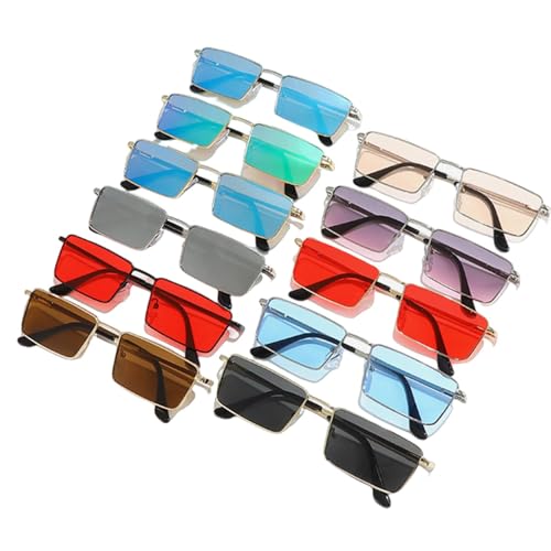 Lunettes de soleil vintage en métal rétro UV400 unisexes - 2