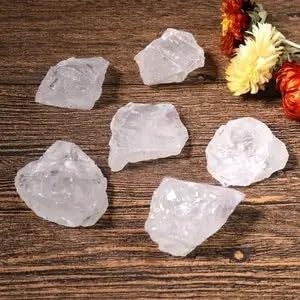 DPURPIWADY 100 g de Piedra de Cuarzo Transparente en Bruto, Cristales de Cuarzo Transparente en Bruto, Piedras Preciosas